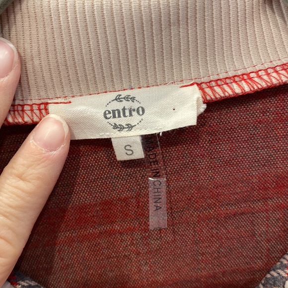 NWOT Entro plaid dress size small - Picture 3 of 8